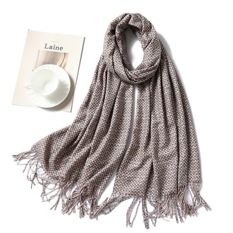 Cashmere ladies winter solid color scarf