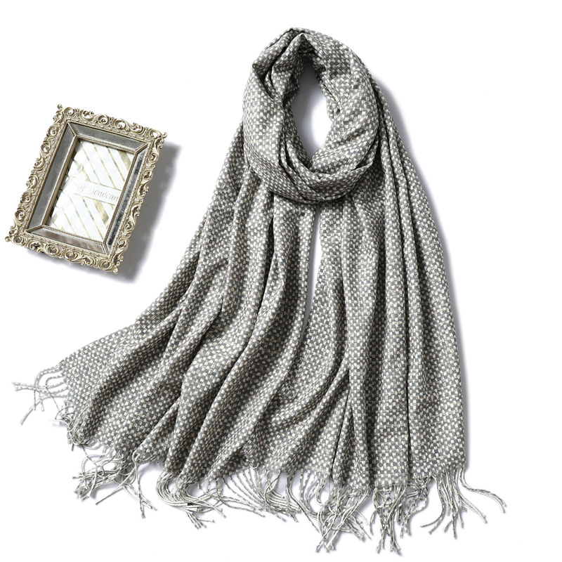 Cashmere ladies winter solid color scarf