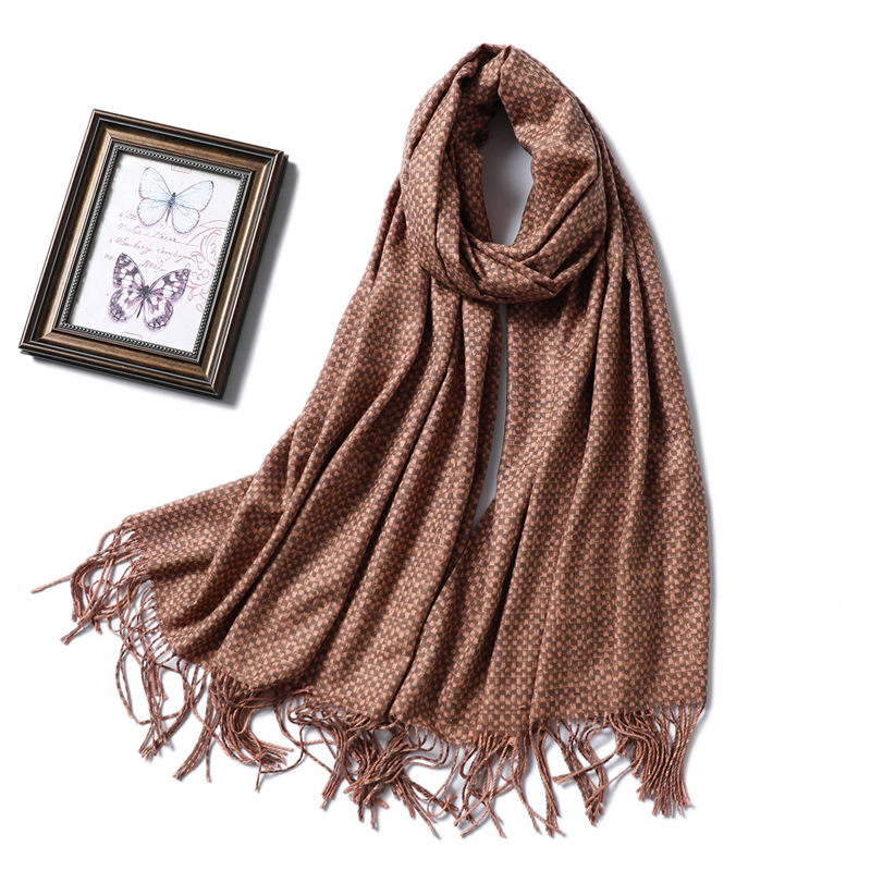 Cashmere ladies winter solid color scarf