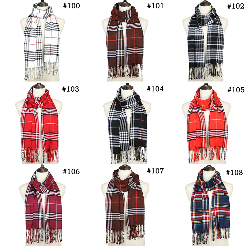 New ladies fringed cashmere scarf