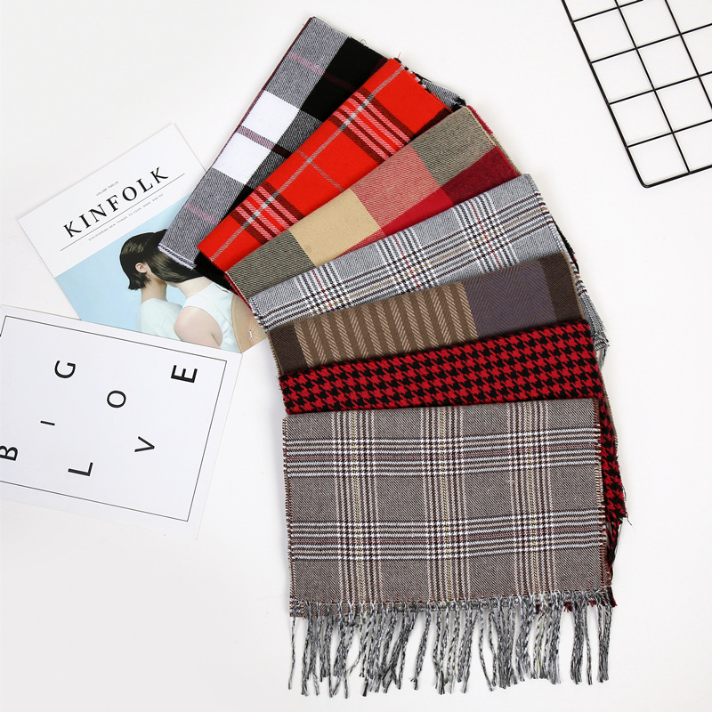 New ladies fringed cashmere scarf