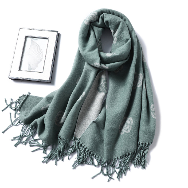 Camellia cashmere scarf wholesale