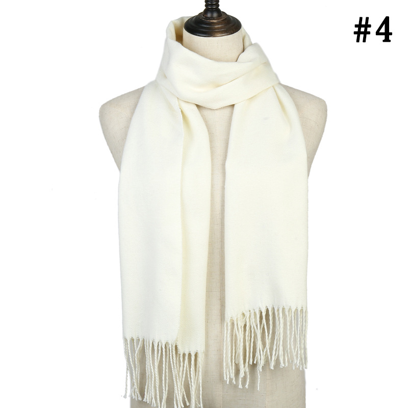 Long plaid scarf cashmere shawl