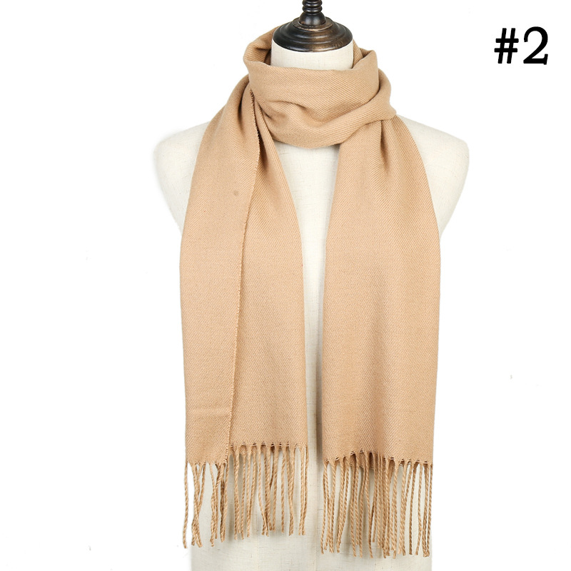 Long plaid scarf cashmere shawl