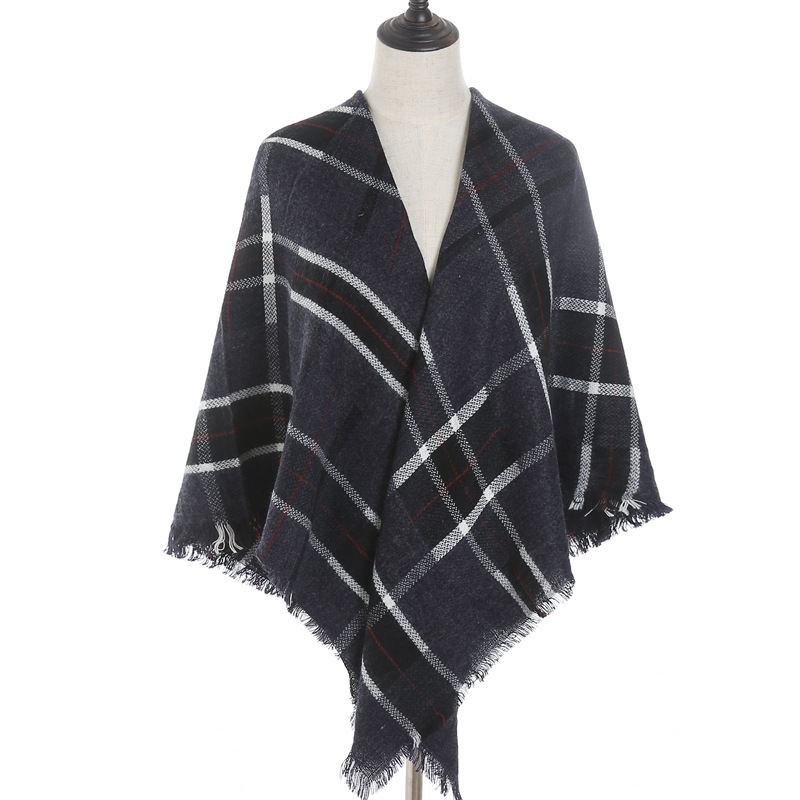 Wholesale striped plaid square scarf