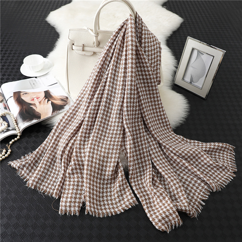 Warm new plaid shawl wholesale