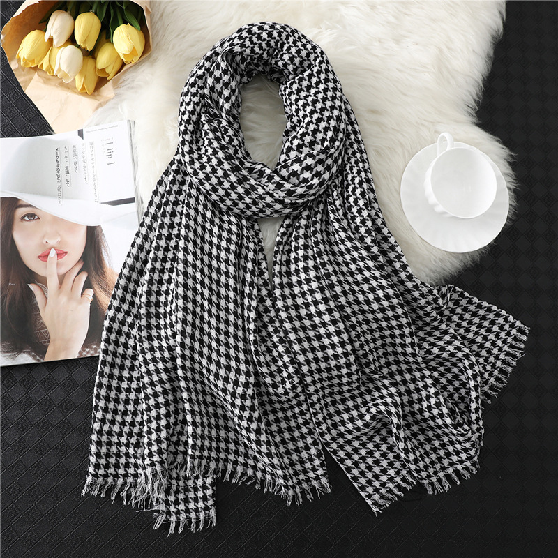 Warm new plaid shawl wholesale