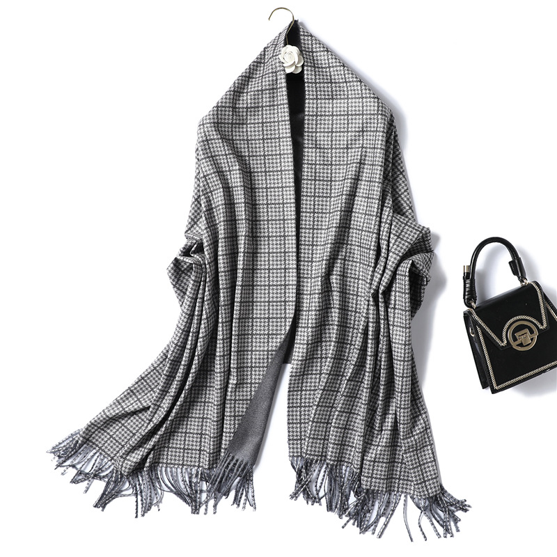 Pure color double side warm scarf wholesale