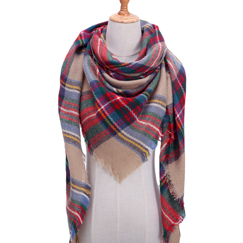 Cashmere scarf warm triangle scarf