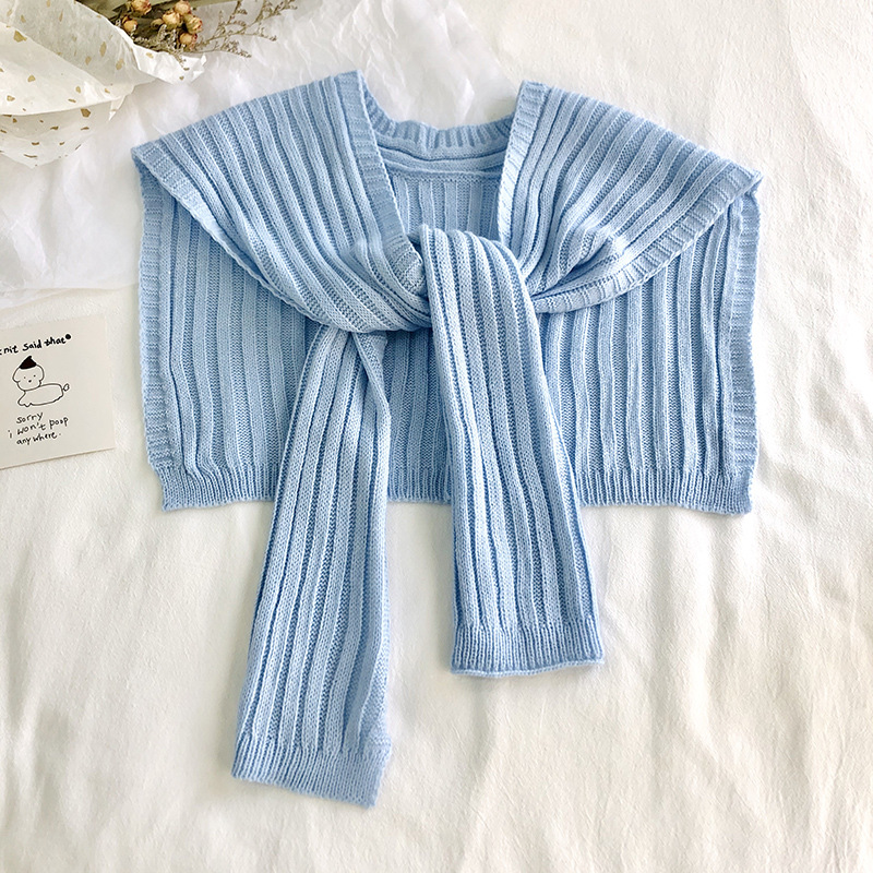 Knitted knotted printing shawl wholesale