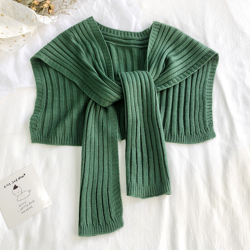 Knitted knotted printing shawl wholesale