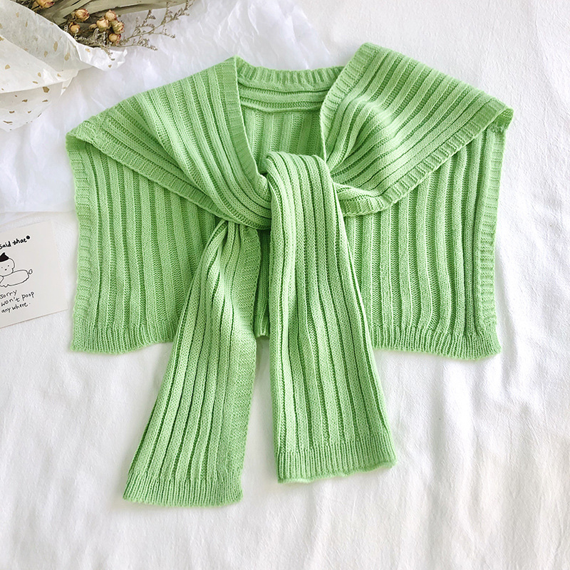 Knitted knotted printing shawl wholesale