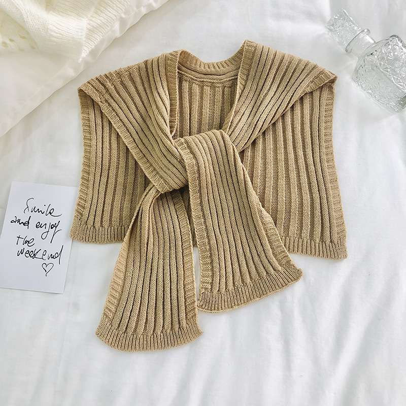 Knitted knotted printing shawl wholesale