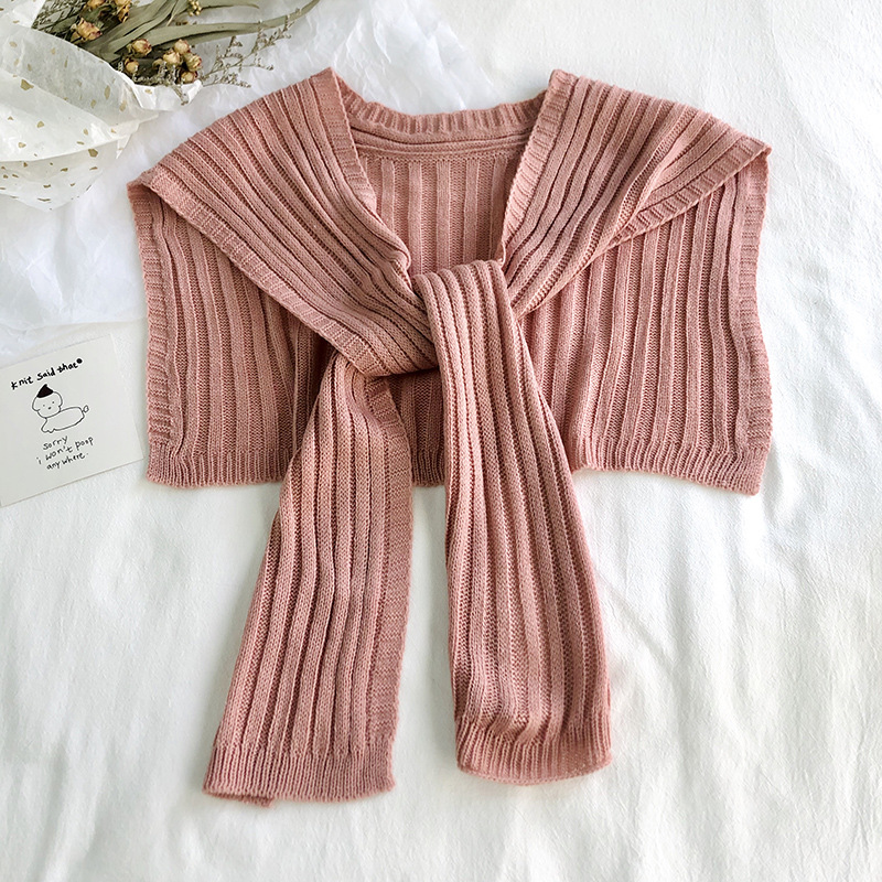 Knitted knotted printing shawl wholesale