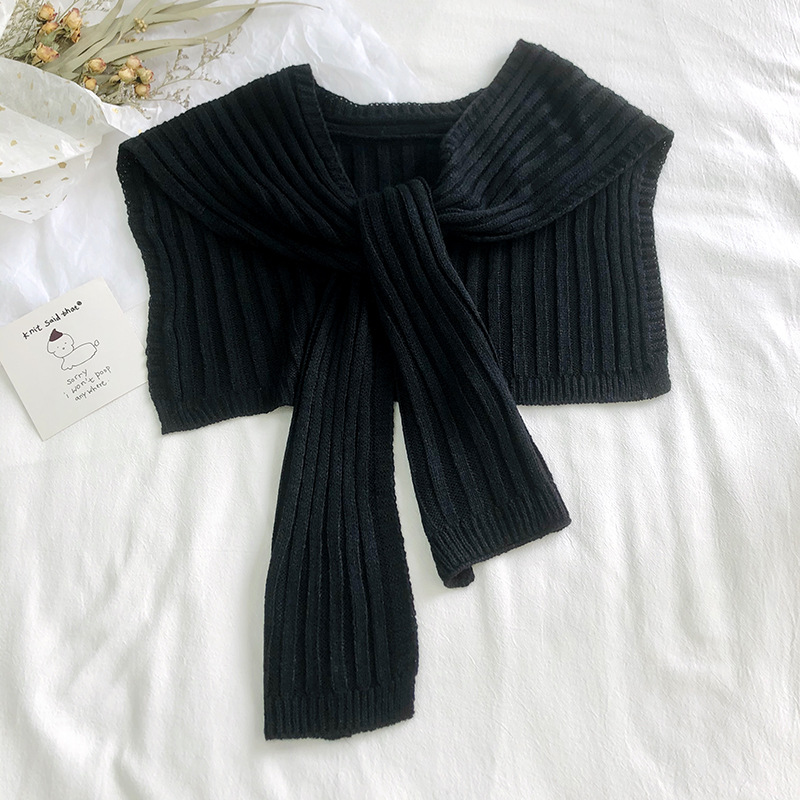 Knitted knotted printing shawl wholesale
