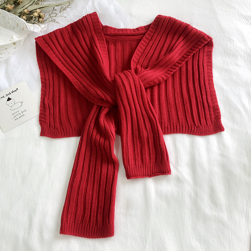 Pure color knitted shawls wholesale