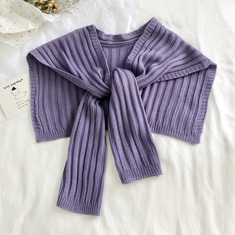 Pure color knitted shawls wholesale