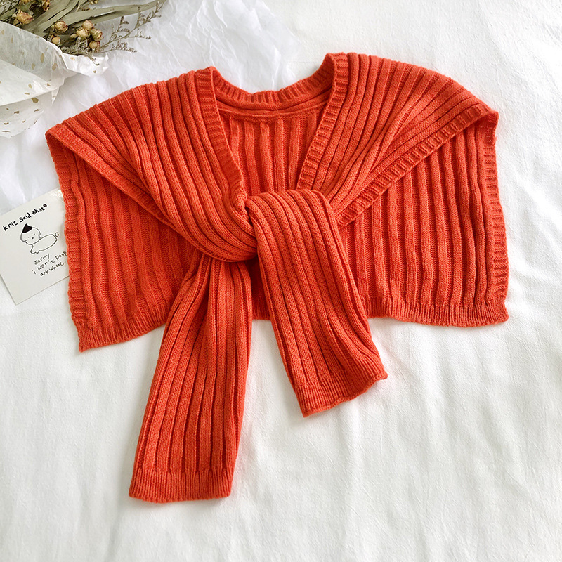 Pure color knitted shawls wholesale