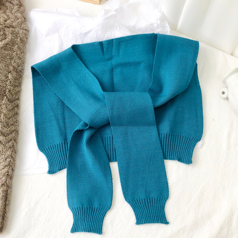 Pure color knitted shawls wholesale