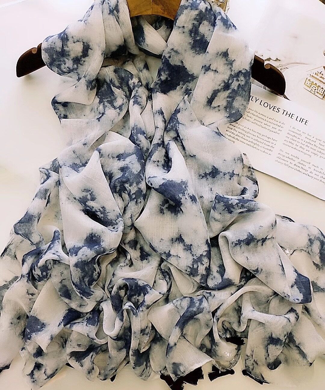 Long cotton cheap scarf wholesale