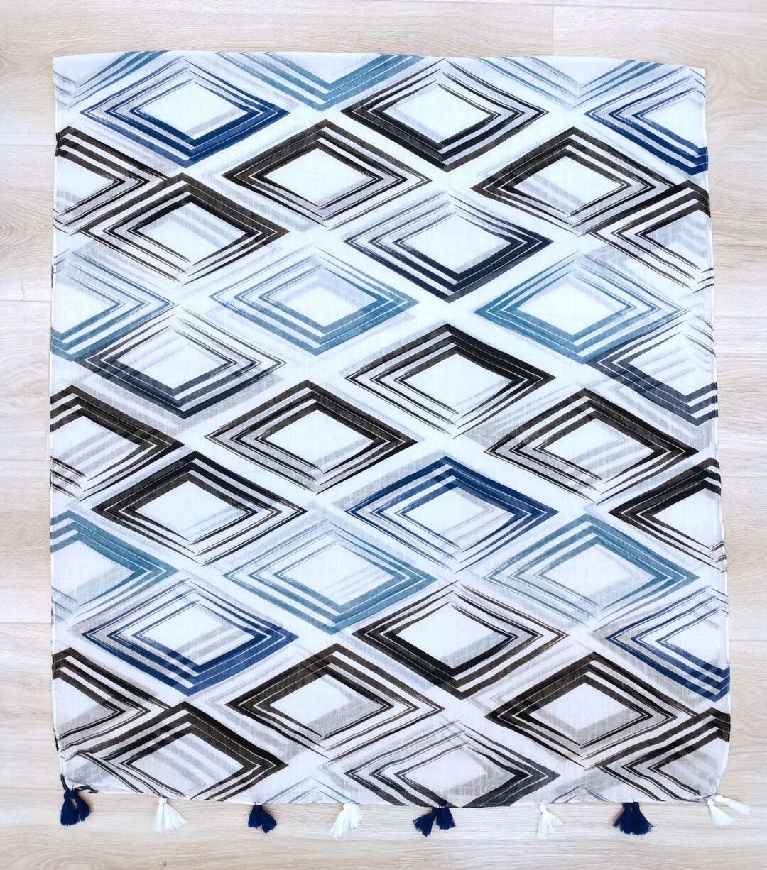 Long cotton print scarf wholesale
