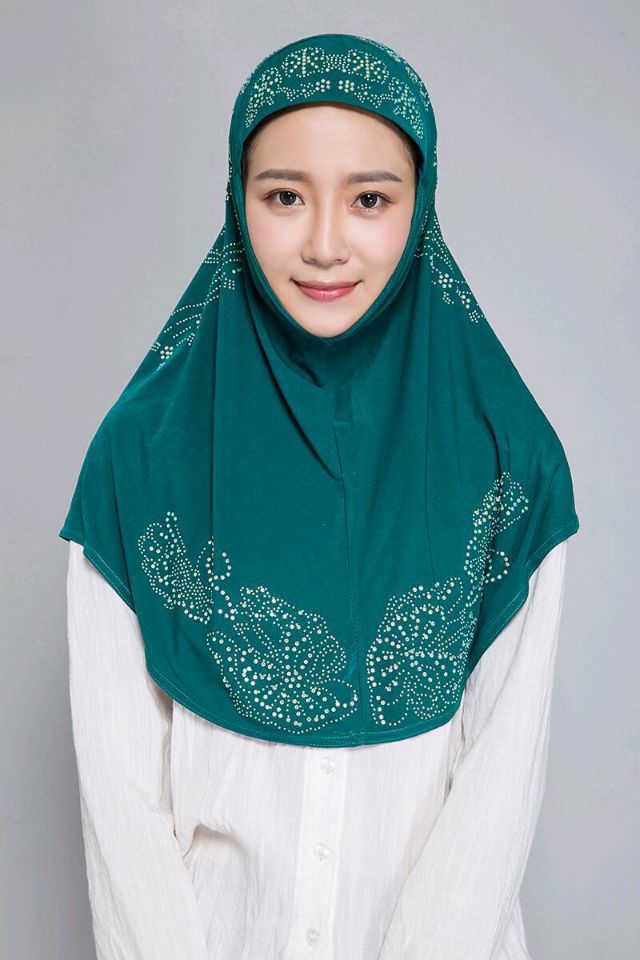 Muslim hot drill head scarf