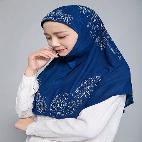 Muslim hot drill head scarf