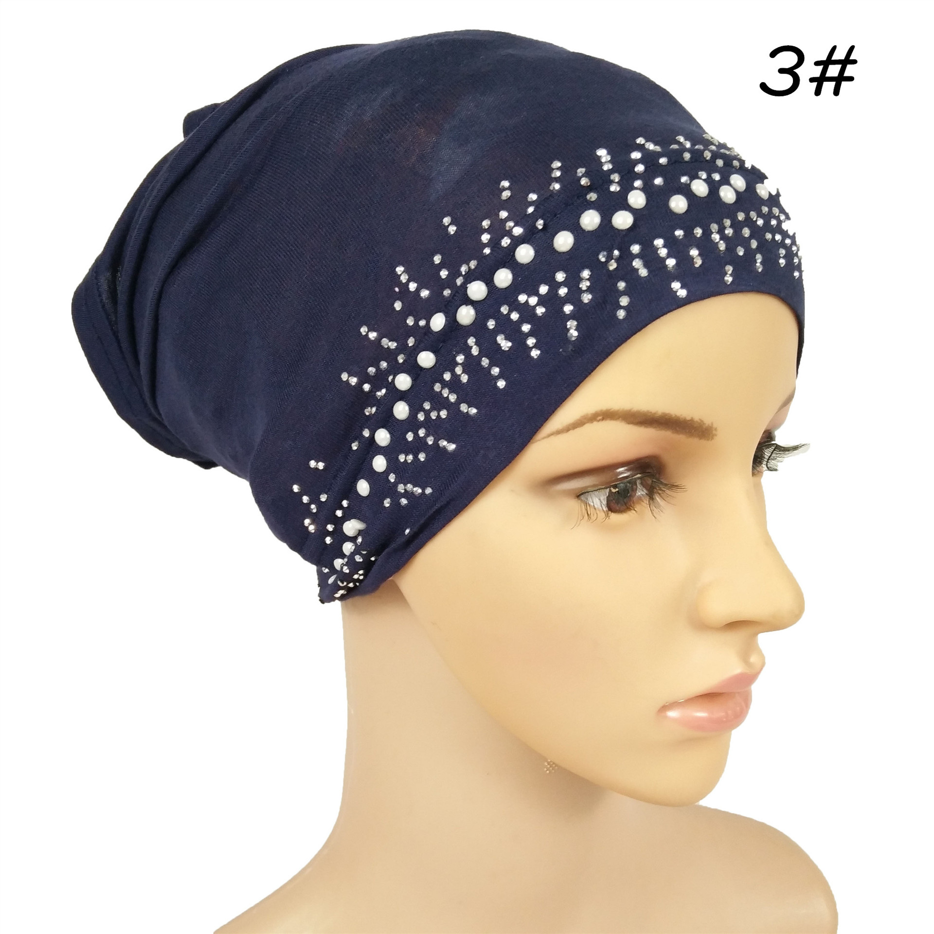 Mercerized cotton hot drilling turban