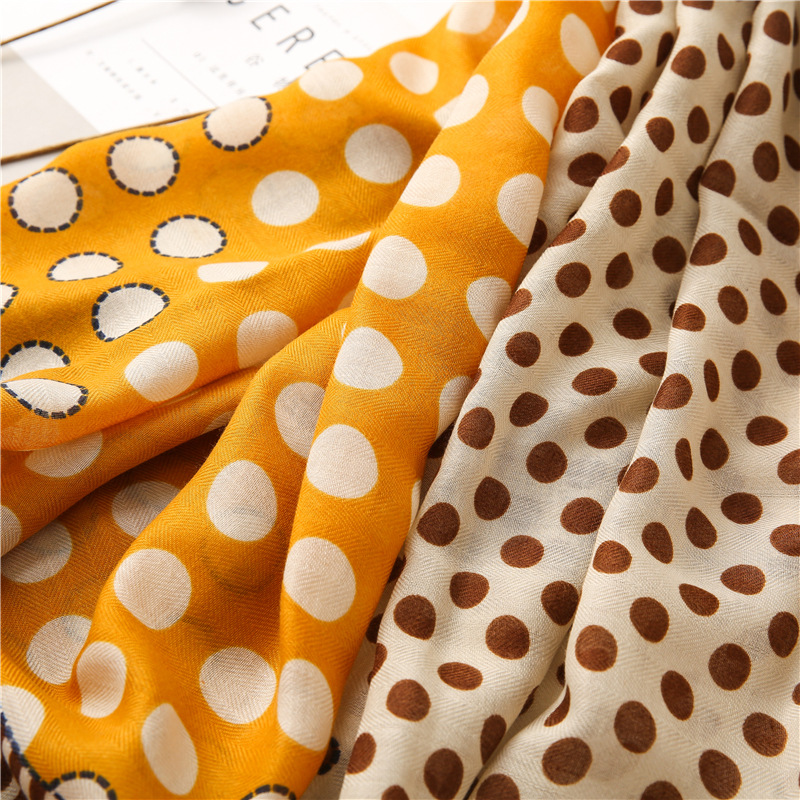 Circle stitching cotton linen scarf wholesale
