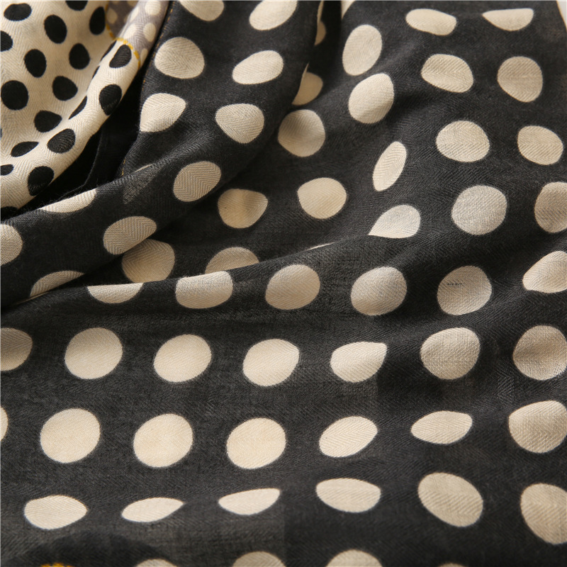 Circle stitching cotton linen scarf wholesale