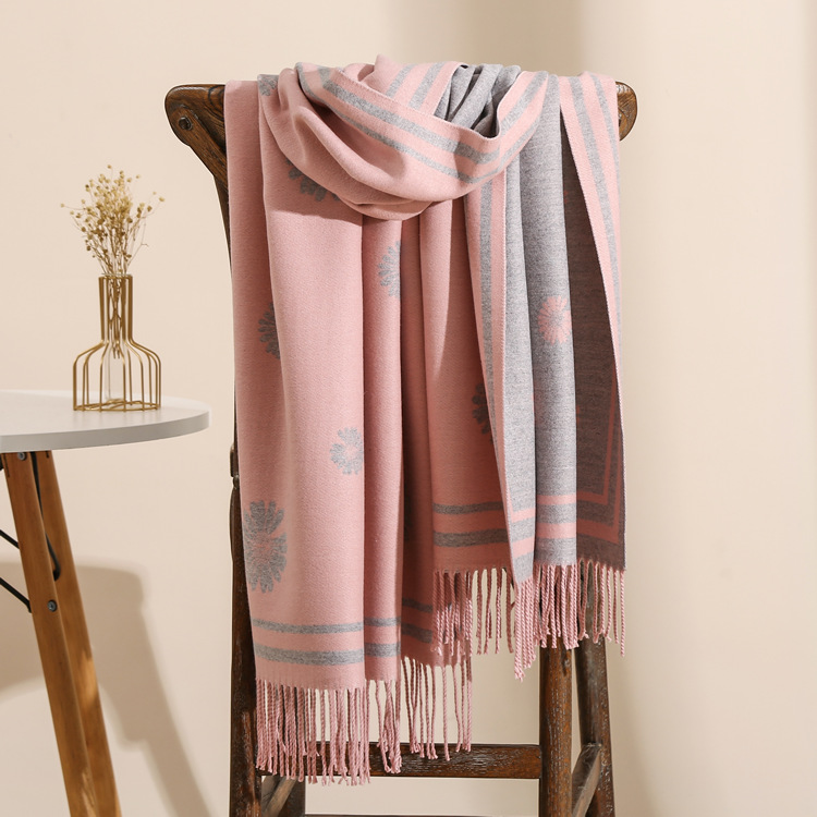 Deer pattern thick cheap scarf