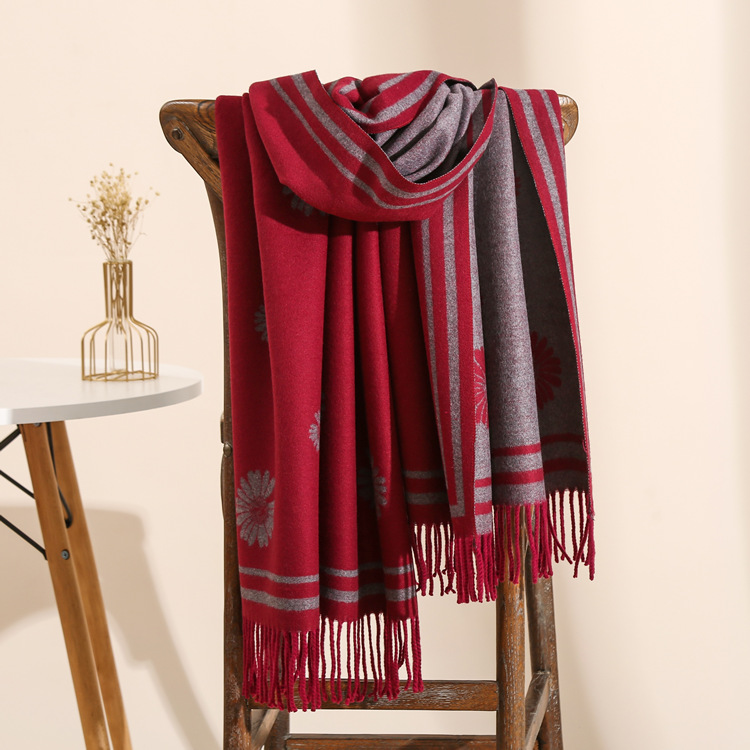 Deer pattern thick cheap scarf