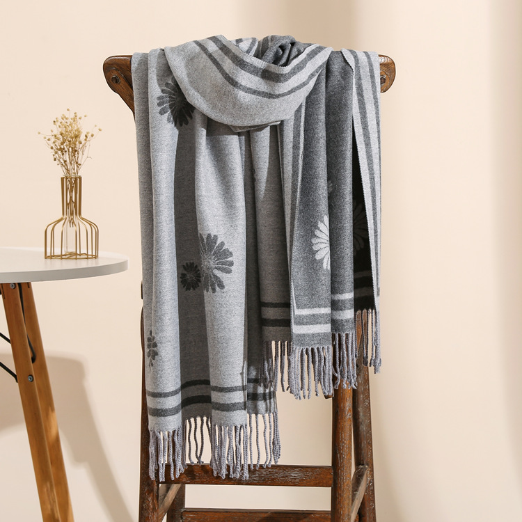 Deer pattern thick cheap scarf