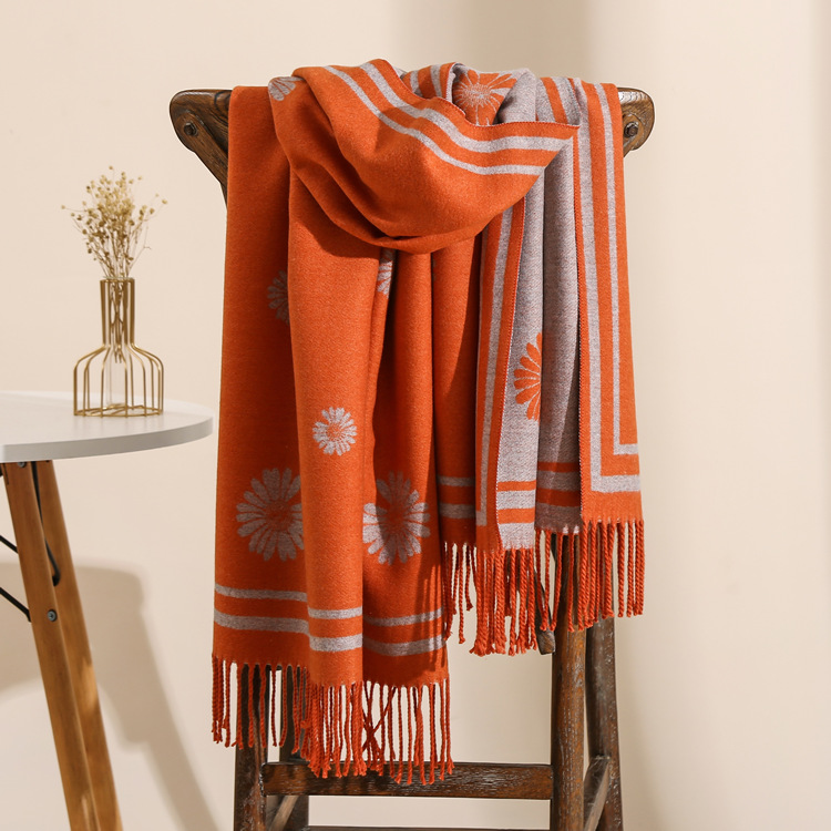 Deer pattern thick cheap scarf