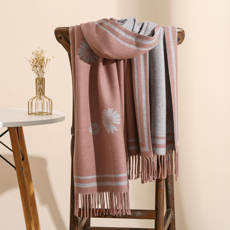 Deer pattern thick cheap scarf