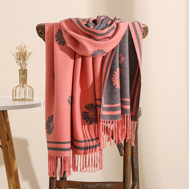 Deer pattern thick cheap scarf