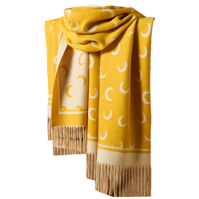 Double sided printing cashmere shawl wholesale