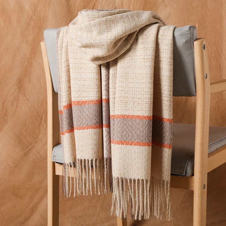 Color plaid thick cashmere scarf wholesale