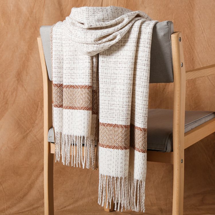 Color plaid thick cashmere scarf wholesale