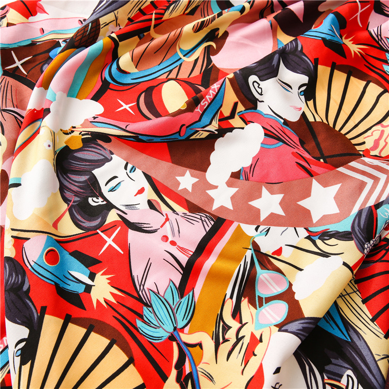 Chinese style beauty pattern scarf wholesale