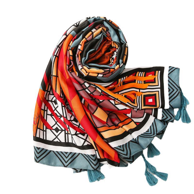 Thickened twill printed cotton shawl wholesale