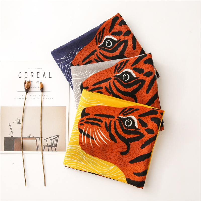 Leopard animal print scarf wholesale