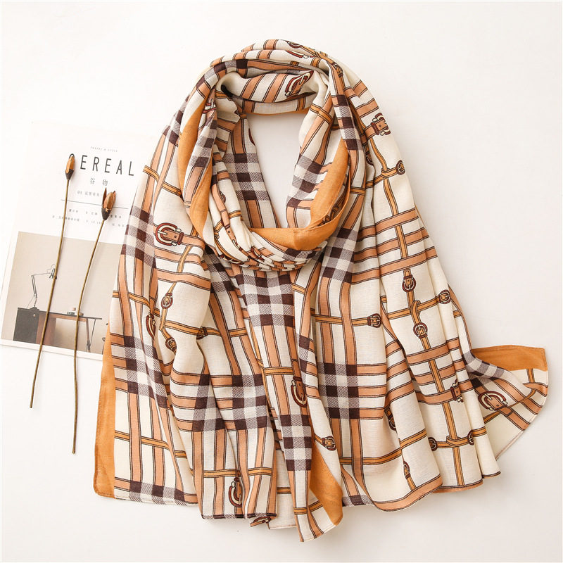 Wholesale chain print ladies scarf