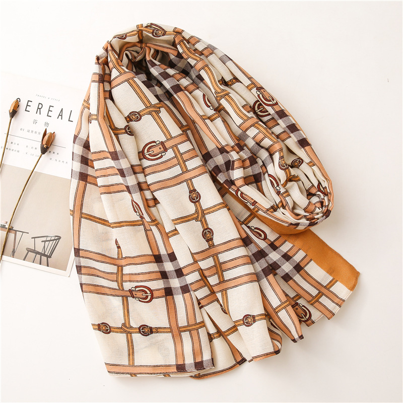 Wholesale chain print ladies scarf