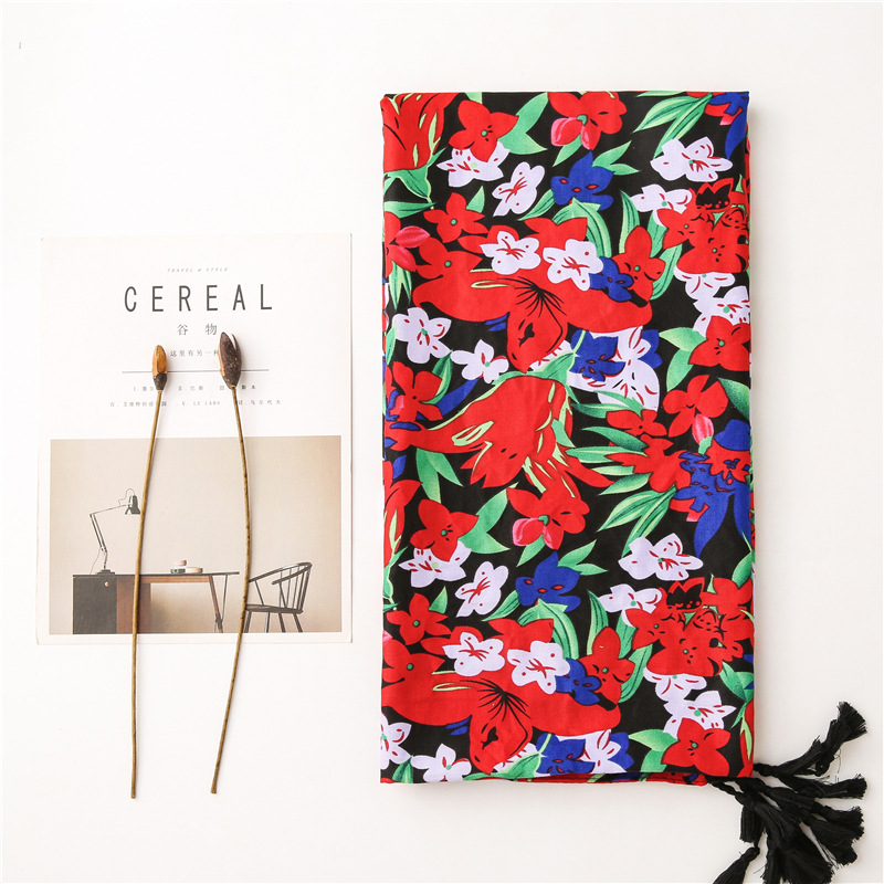 Chinese style flower scarf wholesale
