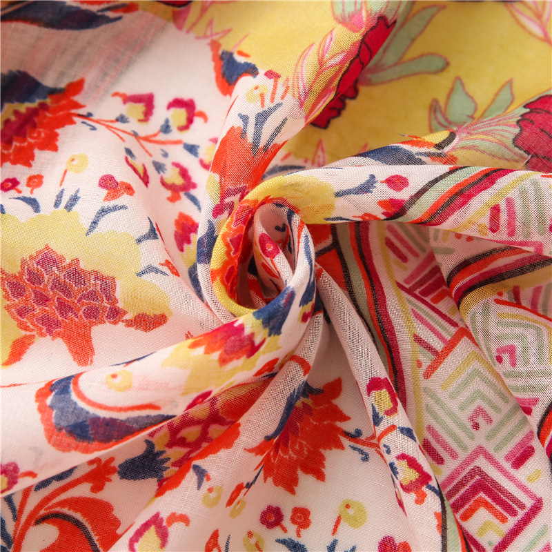 Pink floral totem cheap scarf