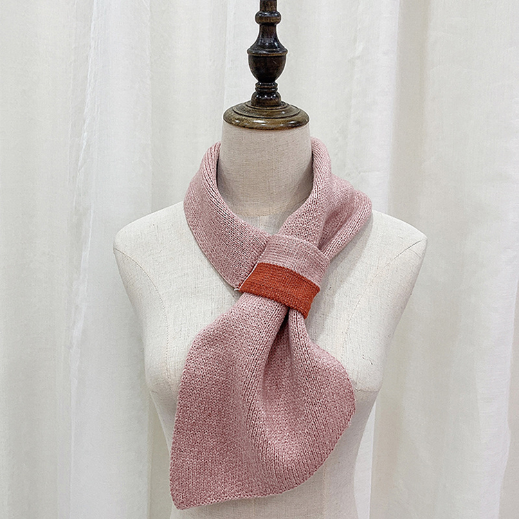 Monochrome twill knitted retro scarf wholesale