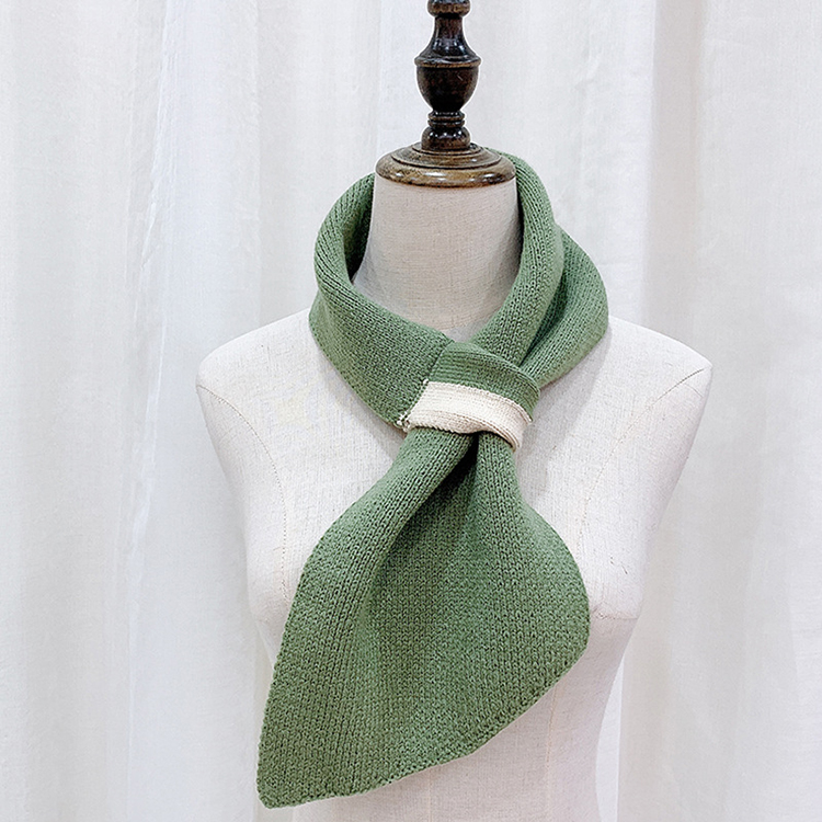 Monochrome twill knitted retro scarf wholesale