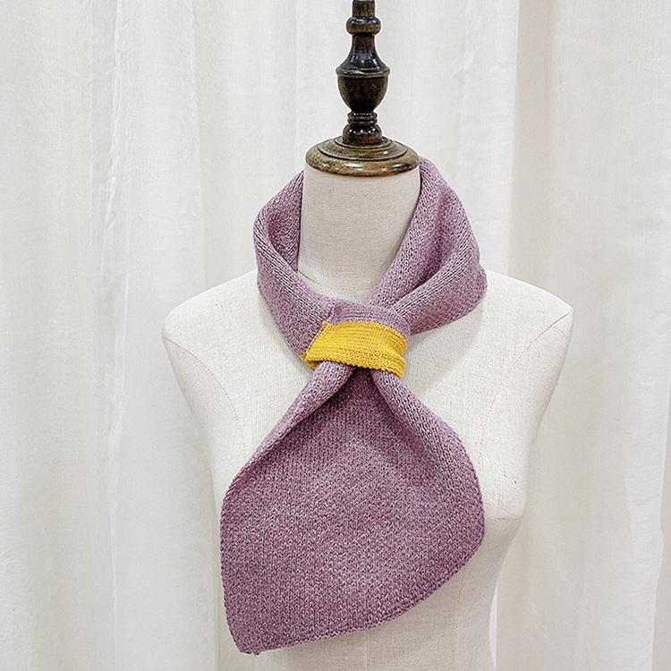 Monochrome twill knitted retro scarf wholesale