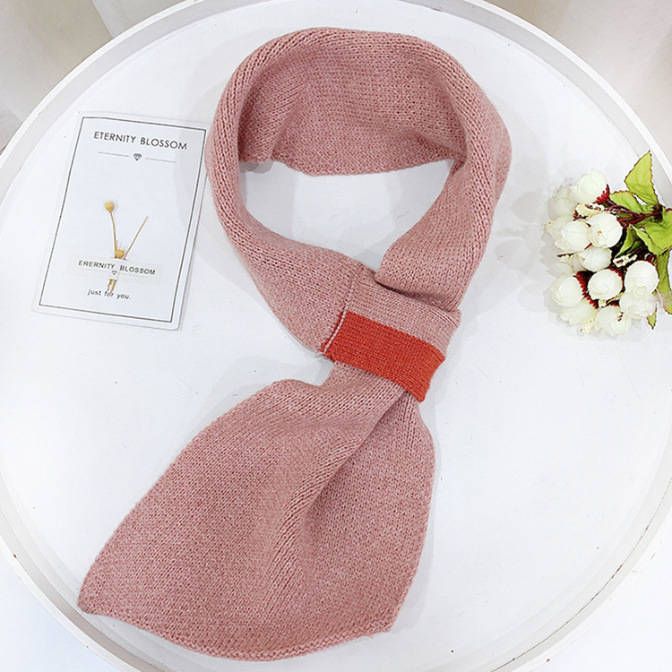 Monochrome twill knitted retro scarf wholesale